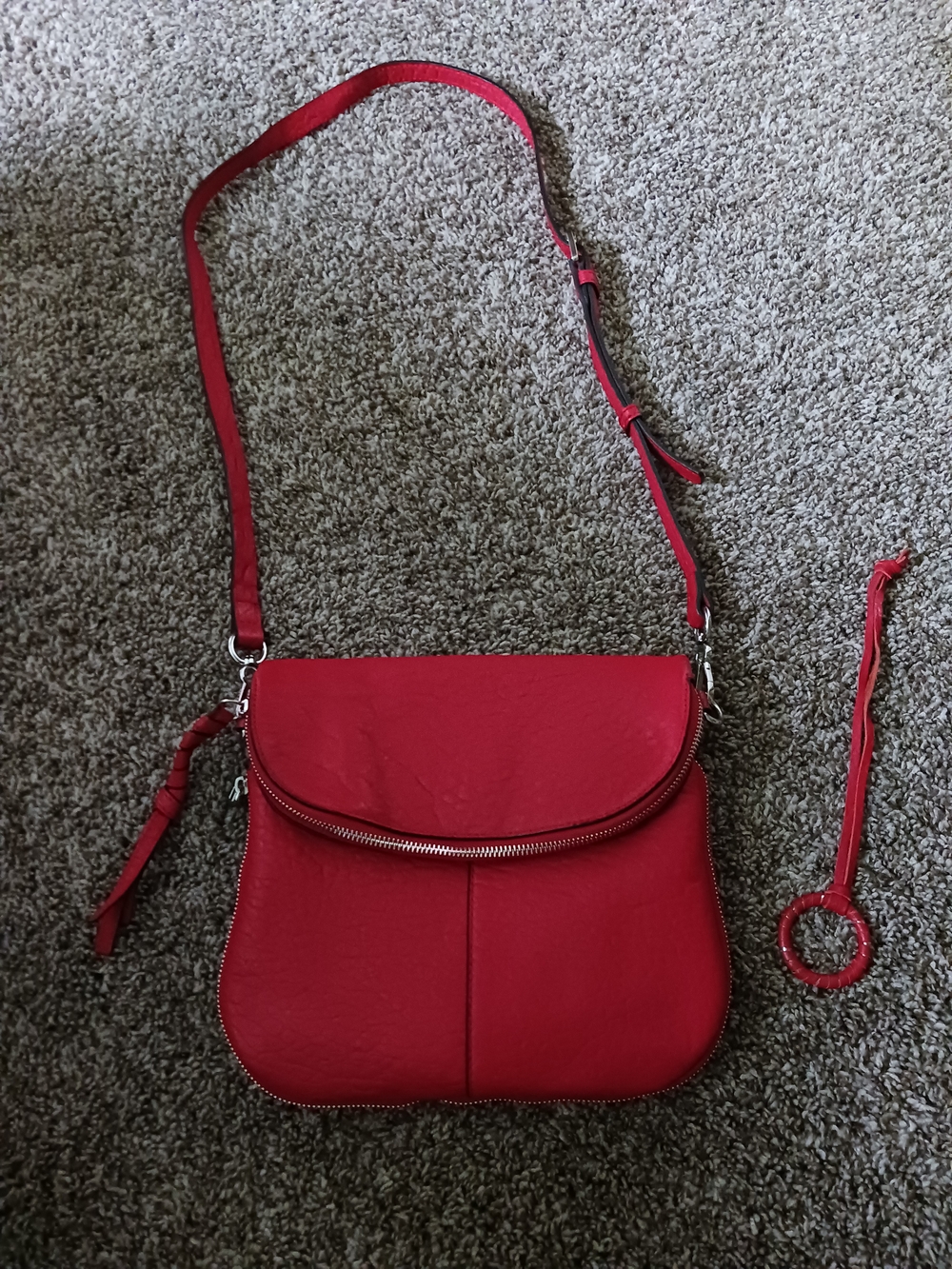 Vince Camuto Red Crossbody Shoulder Bag